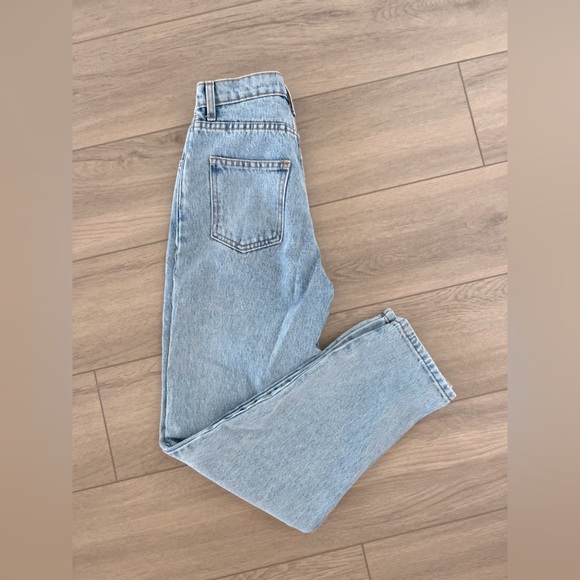 Los Angeles Apparel medium wash high waist jeans - Picture 2 of 2